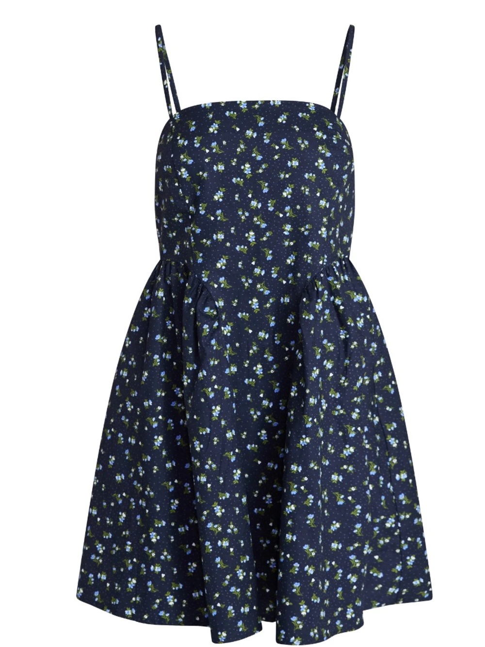 Navy Floral Spaghetti Strap XXL NWT